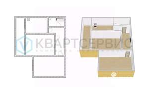 2-к квартира, вторичка, 53м2, 8/9 этаж