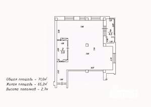 2-к квартира, сданный дом, 71м2, 4/18 этаж