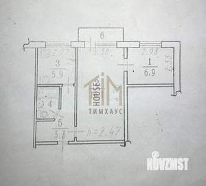 2-к квартира, вторичка, 36м2, 3/5 этаж