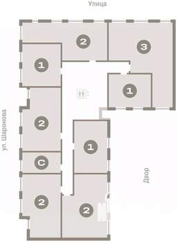 2-к квартира, вторичка, 62м2, 5/16 этаж