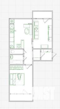 2-к квартира, вторичка, 52м2, 6/10 этаж