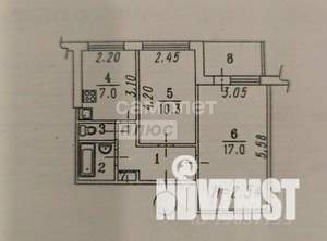 2-к квартира, вторичка, 45м2, 8/9 этаж