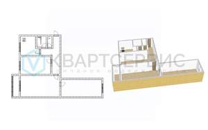 3-к квартира, вторичка, 60м2, 4/5 этаж