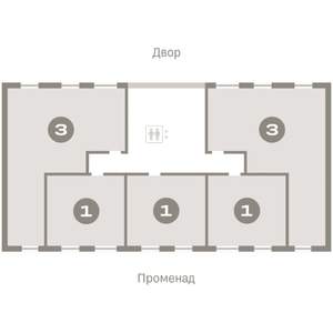 3-к квартира, вторичка, 85м2, 6/9 этаж