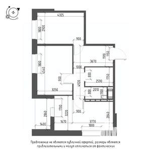 2-к квартира, вторичка, 62м2, 9/9 этаж