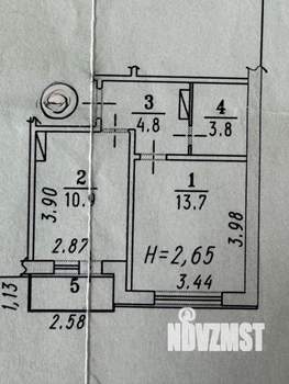 1-к квартира, вторичка, 33м2, 3/10 этаж