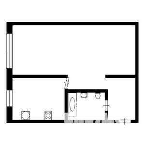 1-к квартира, вторичка, 35м2, 1/5 этаж