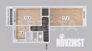 2-к квартира, вторичка, 48м2, 3/5 этаж