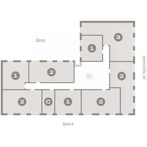 2-к квартира, вторичка, 66м2, 4/9 этаж