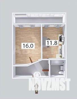 1-к квартира, вторичка, 40м2, 4/14 этаж