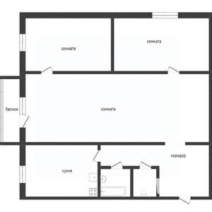 3-к квартира, вторичка, 50м2, 3/5 этаж