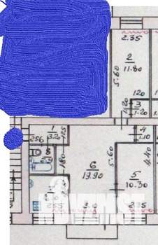 3-к квартира, вторичка, 56м2, 5/5 этаж