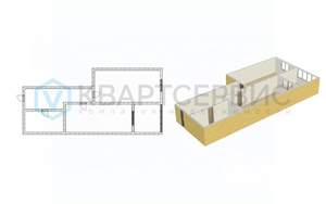 1-к квартира, вторичка, 38м2, 17/18 этаж