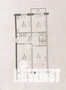 3-к квартира, вторичка, 70м2, 5/5 этаж
