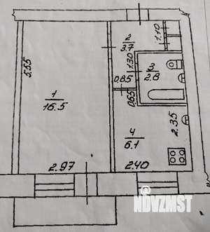 1-к квартира, вторичка, 29м2, 4/5 этаж