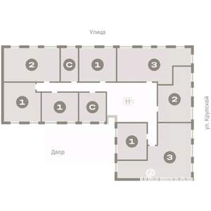2-к квартира, вторичка, 60м2, 8/9 этаж