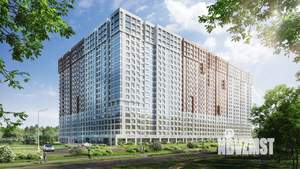 1-к квартира, строящийся дом, 35м2, 18/21 этаж
