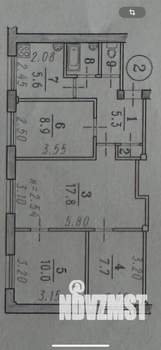 4-к квартира, вторичка, 59м2, 1/5 этаж
