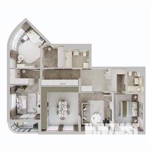 3-к квартира, строящийся дом, 109м2, 6/13 этаж