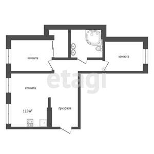 3-к квартира, вторичка, 107м2, 6/18 этаж