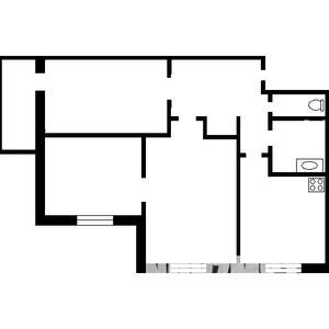 3-к квартира, вторичка, 59м2, 5/5 этаж