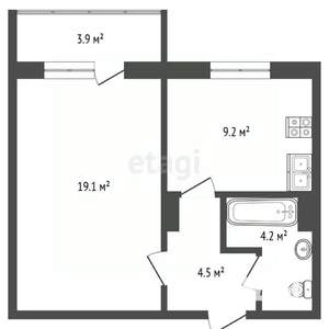 1-к квартира, вторичка, 37м2, 4/11 этаж