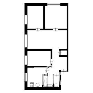 4-к квартира, вторичка, 60м2, 2/5 этаж