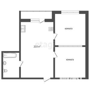 2-к квартира, вторичка, 63м2, 7/17 этаж
