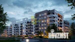 1-к квартира, строящийся дом, 45м2, 2/4 этаж