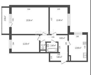 3-к квартира, вторичка, 78м2, 7/10 этаж