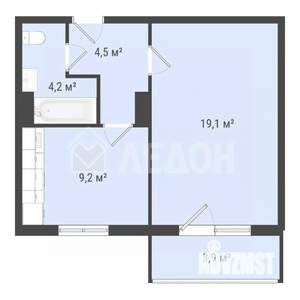 1-к квартира, вторичка, 37м2, 8/10 этаж