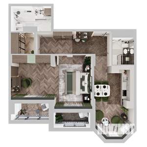 1-к квартира, строящийся дом, 71м2, 5/12 этаж