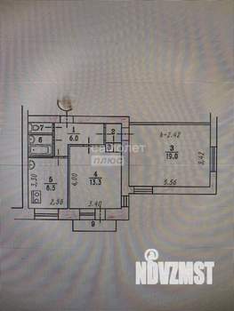 2-к квартира, вторичка, 52м2, 8/9 этаж