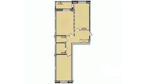 2-к квартира, вторичка, 64м2, 2/10 этаж