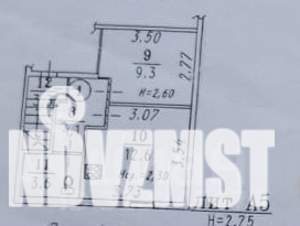 1-к квартира, вторичка, 29м2, 2/2 этаж