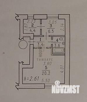 2-к квартира, вторичка, 38м2, 2/2 этаж