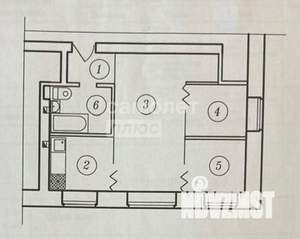 3-к квартира, вторичка, 41м2, 3/4 этаж