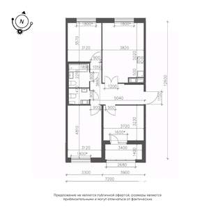 3-к квартира, вторичка, 79м2, 10/10 этаж