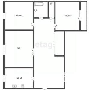 3-к квартира, вторичка, 64м2, 2/9 этаж