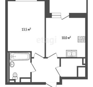 1-к квартира, вторичка, 35м2, 11/15 этаж