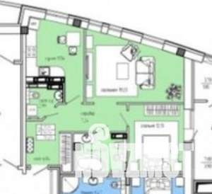 2-к квартира, вторичка, 67м2, 13/24 этаж