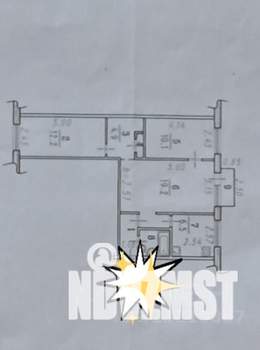 3-к квартира, вторичка, 59м2, 2/5 этаж