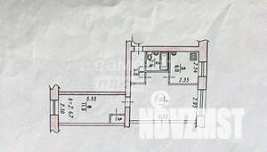 2-к квартира, вторичка, 43м2, 5/5 этаж