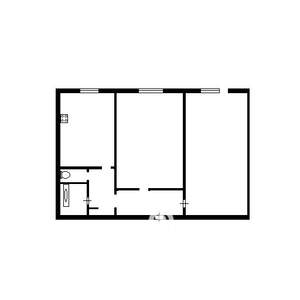 2-к квартира, вторичка, 43м2, 3/5 этаж