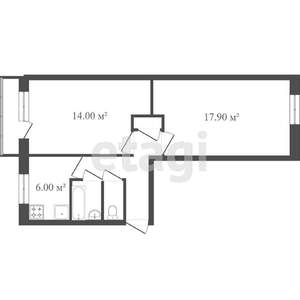 2-к квартира, вторичка, 48м2, 5/5 этаж
