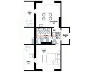 1-к квартира, строящийся дом, 60м2, 3/16 этаж