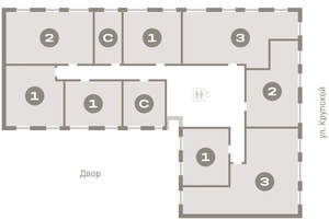 2-к квартира, вторичка, 59м2, 2/9 этаж