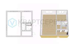 1-к квартира, вторичка, 30м2, 1/5 этаж
