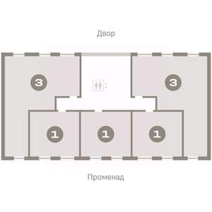 3-к квартира, вторичка, 85м2, 6/9 этаж