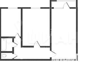 2-к квартира, вторичка, 52м2, 9/9 этаж